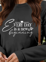 Kadın Uzun Kollu Bisiklet Yaka Kısa Viskon Iki Iplik Elbise - Görsel 2