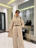 Kadın Uzun Kollu şal Detaylı Bluz Ve Pantolon Ikili Takım (kemer Dahil Değil) - Görsel 6