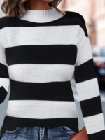 Kadın Uzun Kollu Balıkçı Yaka Triko Bluz - Görsel 2