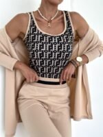 Kadın Uzun Kollu Krep üçlü Takım - Görsel 4