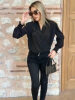 Yüksek Bel Likralı Jean Pantolon 90 Cm - Görsel 12