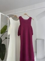 Omuz Detaylı Etek Ücü Püsküllü Triko Elbise 2862 - Görsel 9