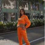 Kadın Uzun Kollu önü şerit Detay Kısa Ceket Ve Pantolon Ikili Takım