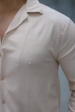 Erkek Kadife Dokulu Uzun Kollu Gömlek - Görsel 3