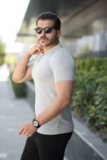 Erkek Kısa Kollu Yakalı Tişört - Görsel 2