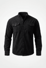 Erkek Uzun Kollu Cepli Kadife Gömlek - Görsel 2