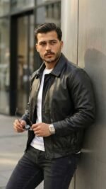 Erkek Astarlı Deri Ceket