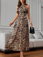 Kadın Omuzlardan Açık Boyundan çapraz Bağlama Detaylı Süprem Elbise - Görsel 5