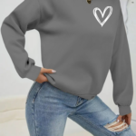 Kadın Uzun Kollu Bisiklet Yaka Viskon Iki Iplik Bluz