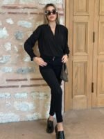 Yüksek Bel Likralı Jean Pantolon 90 Cm - Görsel 8