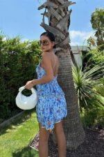 Cheryl Gold Pul Detaylı Elbise 2475-08 - Görsel 4