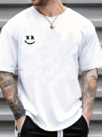 Erkek Kısa Kollu Bisiklet Yaka Baskılı Süprem Tişört - Görsel 3