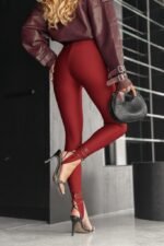 Kadın Yüksek Bel Topuk Altından Geçmeli Dalgıç Tayt - Görsel 3