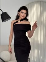 Reta Çapraz Omuz Elbise - Görsel 3