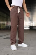 Erkek İthal Yıkamalı Keten Pantolon - Görsel 7