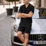 Erkek Kısa Kollu Gömlek Şort Takım Yazlık İkili Set