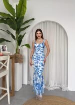 Peran Büzgülü Elbise - Görsel 8