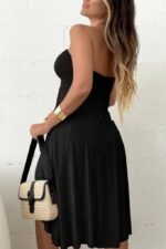 Kadın Straplez Boyundan Askılı Midi Bluz - Görsel 2