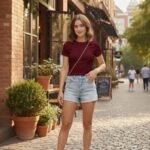 Kadın Bisiklet Yaka Düz Renk Kaşkorse Bluz