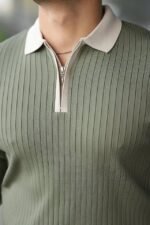 Erkek Kol Ve Yaka Detaylı Uzun Kollu Triko - Görsel 3