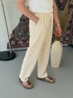 Erkek İthal Yıkamalı Keten Pantolon