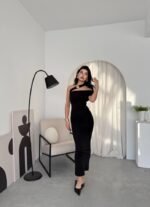 Reta Çapraz Omuz Elbise - Görsel 5