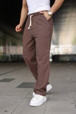 Erkek İthal Yıkamalı Keten Pantolon - Görsel 6