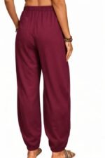 Kadın Yüksek Bel Cep Detaylı Pantolon - Görsel 3