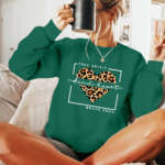 Kadın Uzun Kollu Bisiklet Yaka Desenli Viskon Iki Iplik Bluz