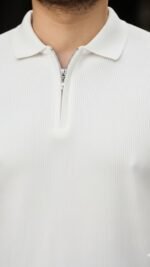 Erkek Selanik örme Yakalı Uzun Kollu Triko - Görsel 2