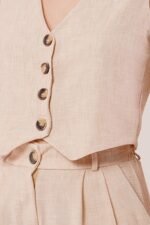 Kırçıllı Desen Bej Takım - Görsel 4