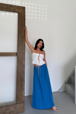 ETEK ŞANEL BOY SOFT KUMAŞ - Saks - Görsel 4