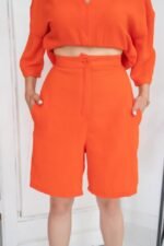 Oranj Şort Ve Üst Takım - Görsel 4