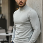 Erkek Yarım Balıkçı Yaka Pamuklu Triko