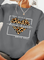 Kadın Uzun Kollu Bisiklet Yaka Desenli Viskon Iki Iplik Bluz - Görsel 2