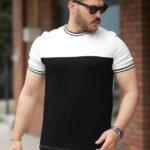 Erkek Parçalı Renk Kısa Kollu Tişört