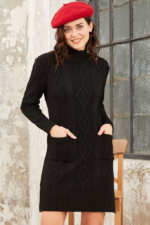 Loren Yünlü Motifli Midi Boy Triko Elbise - Görsel 6