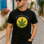 Ön Ve Arka Baskılı Oversize Bisiklet Yaka T-shirt- Siyah