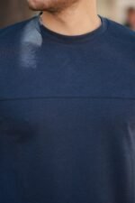 Erkek Oversize Bisiklet Yaka Kısa Kollu T-shirt - Görsel 3