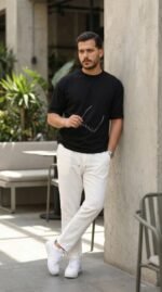 Erkek Duble Kol Basic Tişört