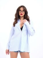 5213 GÖMLEK-LOS ANGELES ÇİZGİLİ - Görsel 5