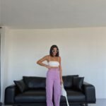 KARGO PANTOLON - Lila