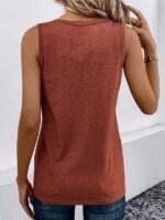 Kadın Askılı önden Düğmeli Viskon Bluz - Görsel 5