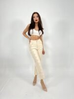 6240 PANTOLON-KREM - Görsel 4