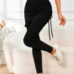 Kadın Yüksek Bel Yandan Büzgülü Alttan Uzun Kaşkorse Tayt Etek