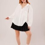 Basic Oversize Beyaz Gömlek