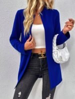 Kadın Uzun Kollu önü Açık Uzun Modal Ceket - Görsel 3