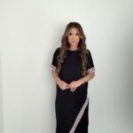 Kadın Kol Ve Etek şerit Detaylı Midi Boy Elbise