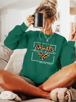 Kadın Uzun Kollu Bisiklet Yaka Desenli Viskon Iki Iplik Bluz - Görsel 3