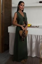 Yelek Önden Bağlamalı Uzun Etekli Takım 10192 - Görsel 3